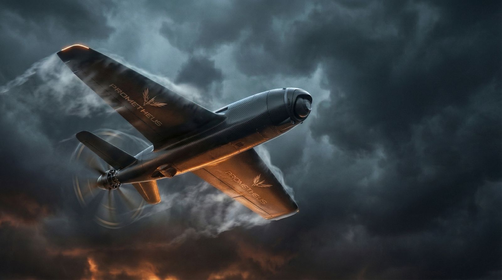 MVP-1 Prometheus drone in dramatic storm